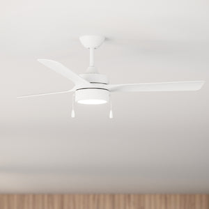 Progress Lighting - P250122-28M-30 - 52" Ceiling Fan - Axion I - Matte White