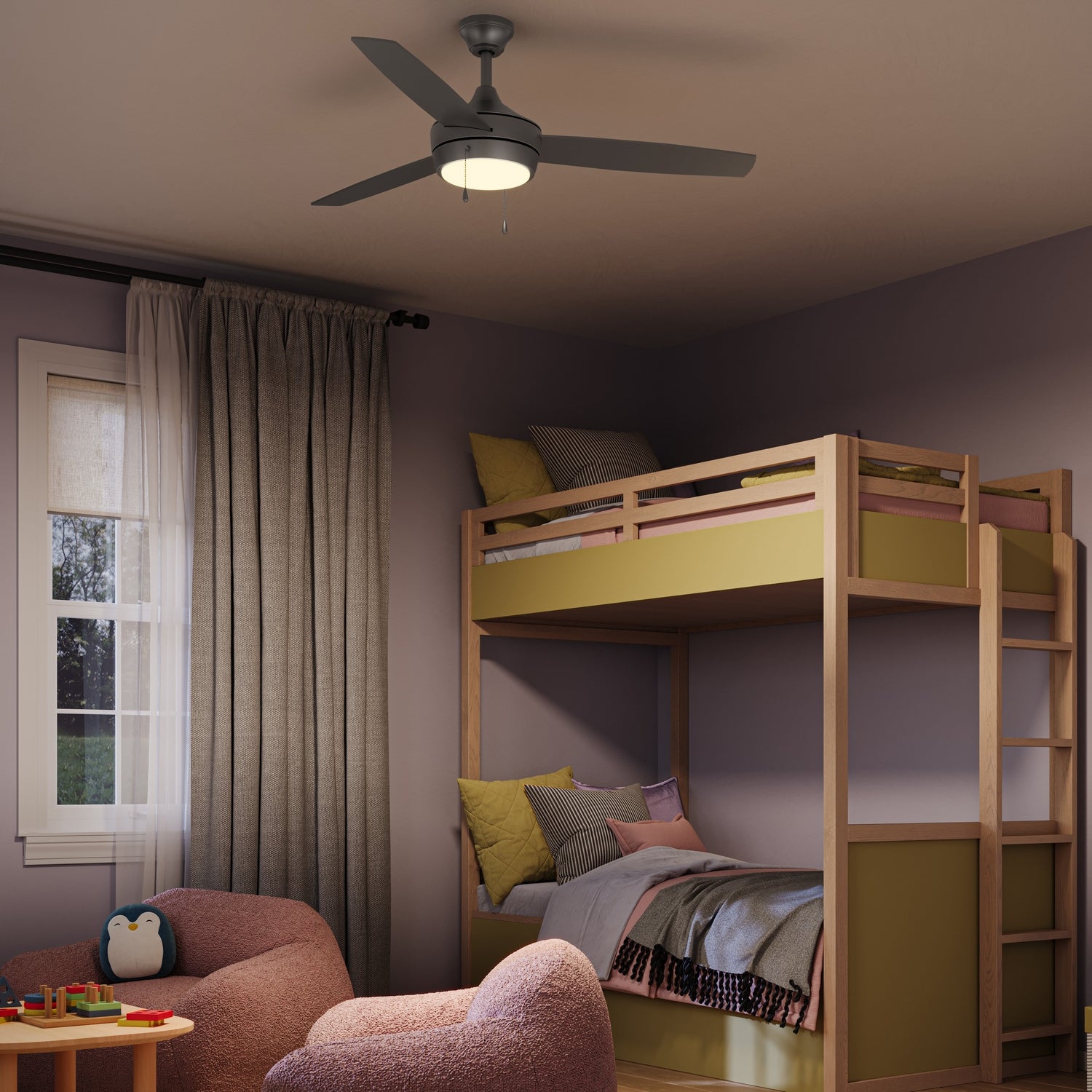 Progress Lighting - P250124-009-30 - 52" Ceiling Fan - Nolyn - Brushed Nickel