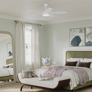 Progress Lighting - P250125-28M-30 - 52" Ceiling Fan - Nolyn V - Matte White