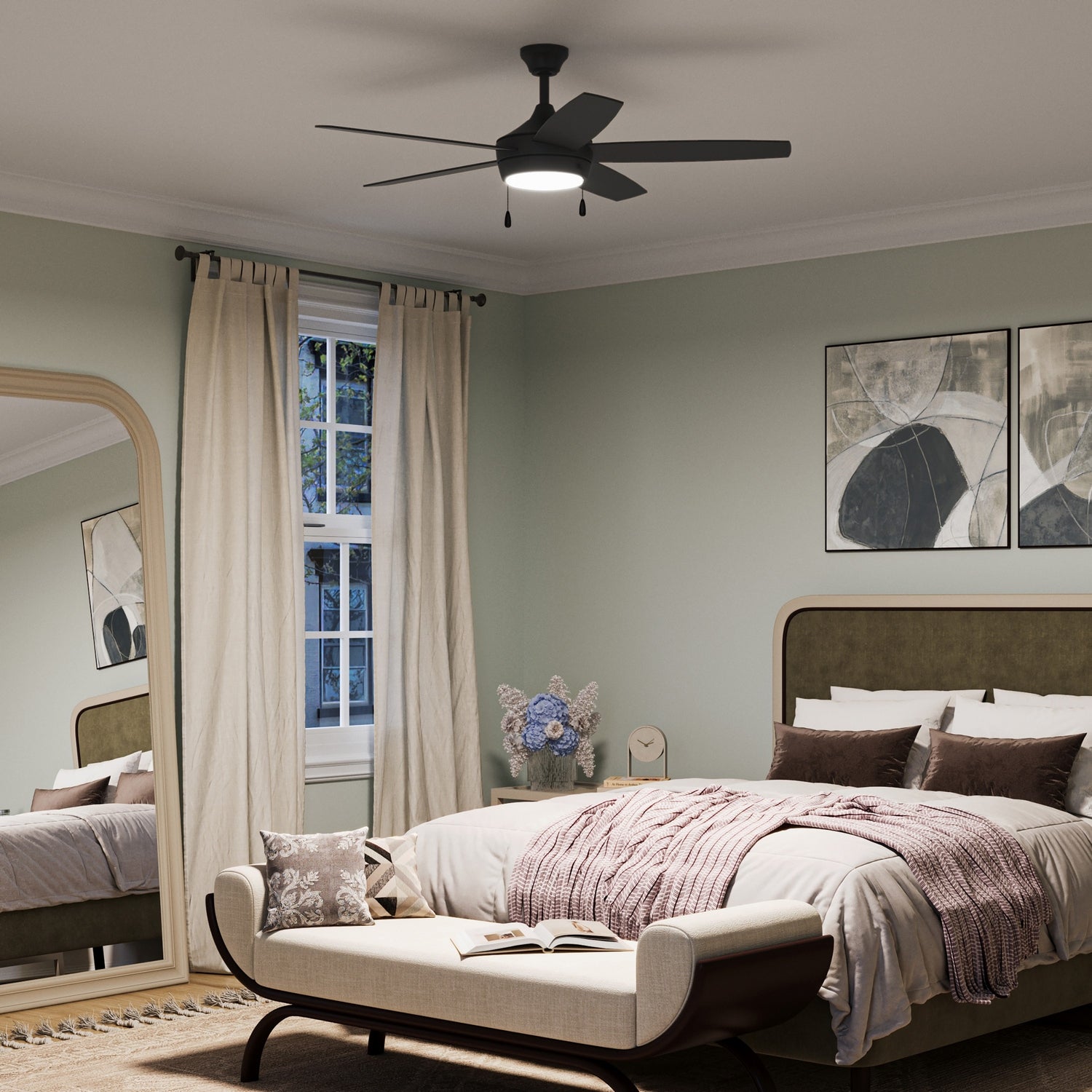 Progress Lighting - P250125-31M-30 - 52" Ceiling Fan - Nolyn V - Matte Black