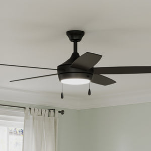 Progress Lighting - P250125-31M-30 - 52" Ceiling Fan - Nolyn V - Matte Black