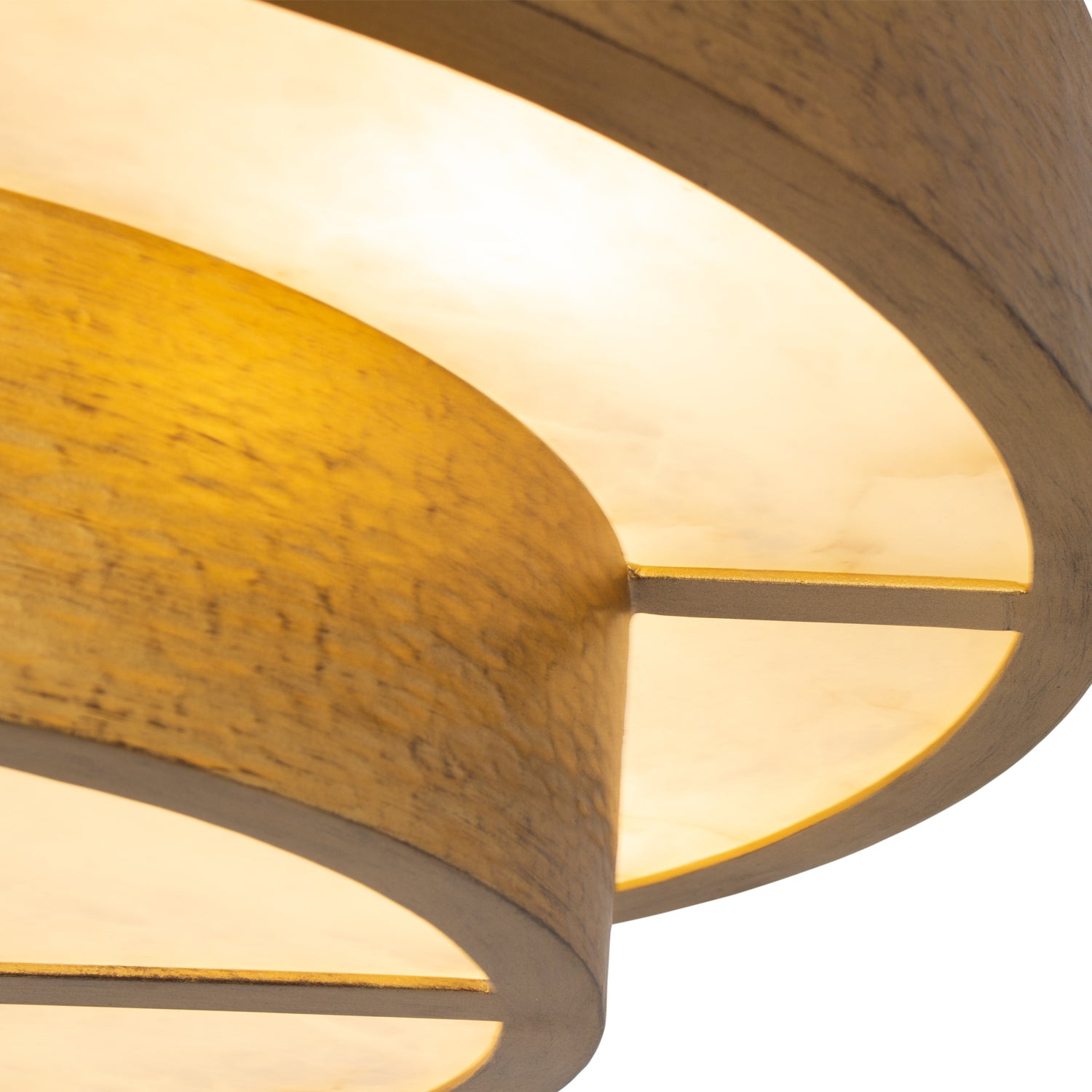 Kalco - 528645RSG - Eight Light Convertible Pendant / Semi-Flush - Moda - Rustic Gold