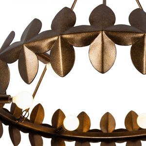Kalco - 529055PAB - Six Light Chandelier - Vittoria - Pearlized Antique Brass