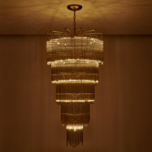 Kalco - 527751VGB - 40 Light Chandelier - Adorn - Vintage Brass