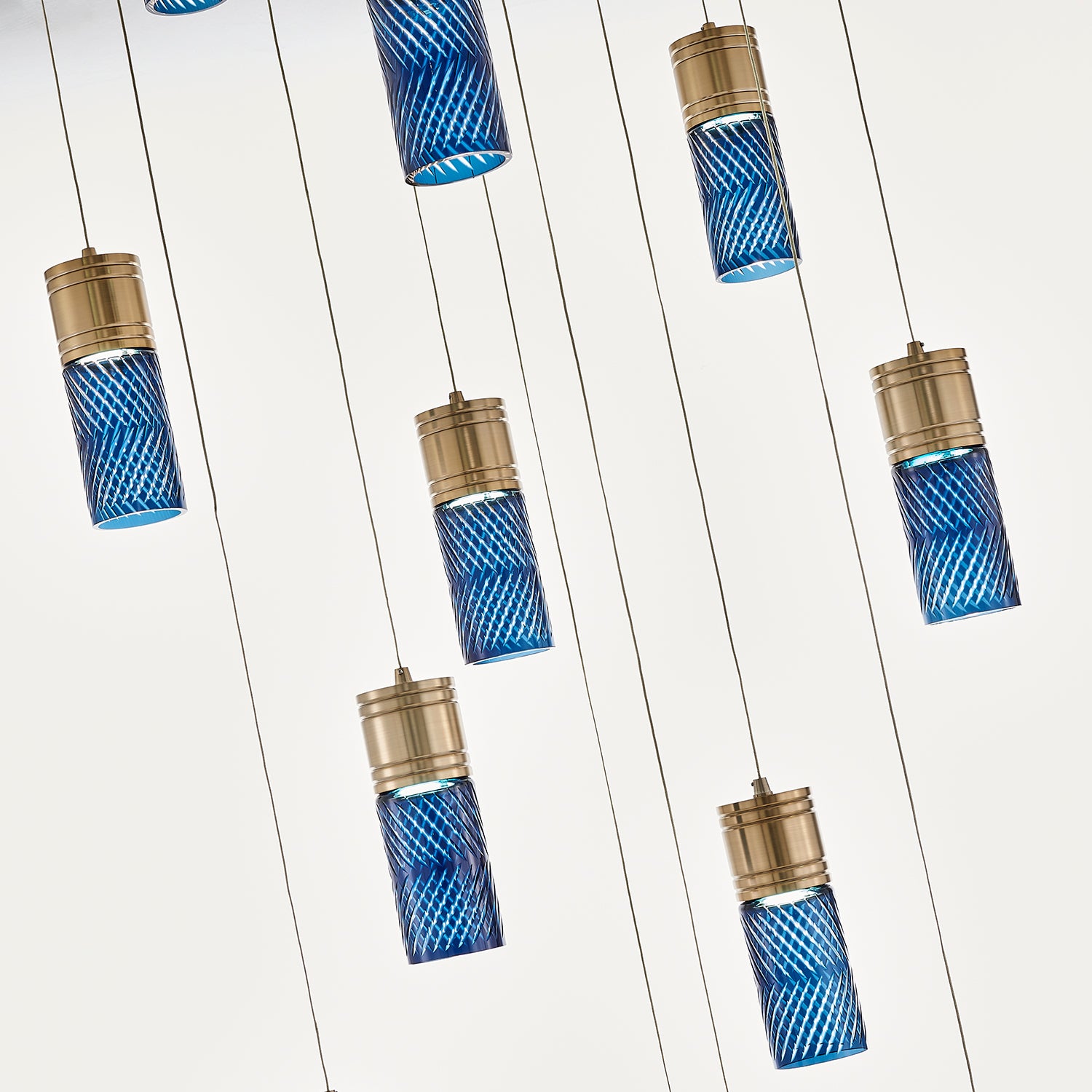 Kalco - 524952WB - LED Chandelier - Kiriko - Winter Brass