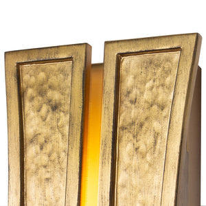Kalco - 528421RBG - LED Wall Sconce - Dos - Rustic Gold and Brushed Gold