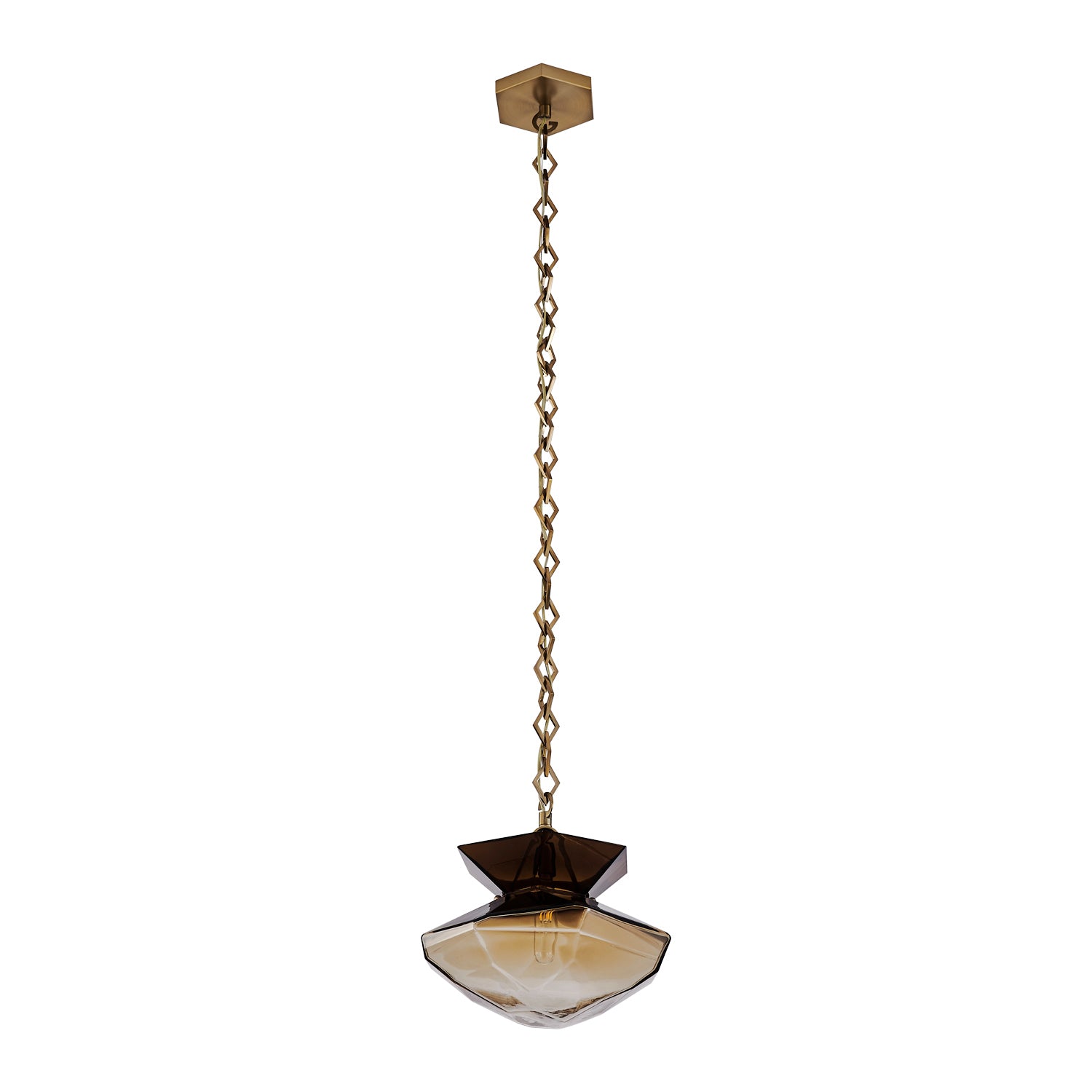 Kalco - 528313WB - One Light Pendant - Bolsa - Winter Brass