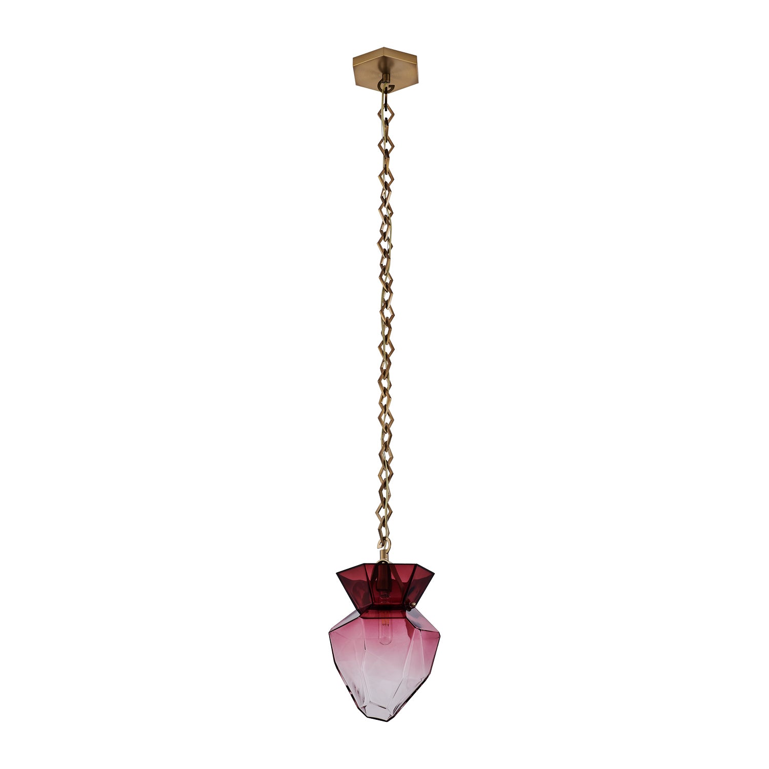 Kalco - 528312WB - One Light Pendant - Bolsa - Winter Brass