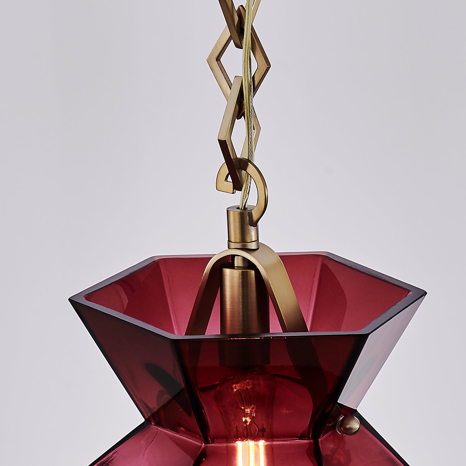 Kalco - 528312WB - One Light Pendant - Bolsa - Winter Brass