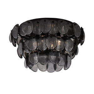 Kalco - 524645BN - Four Light Flush Mount - Uroko - Black Nickel