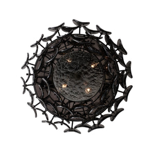 Kalco - 524645BN - Four Light Flush Mount - Uroko - Black Nickel