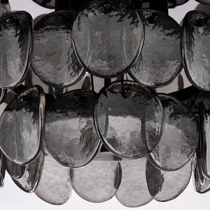 Kalco - 524645BN - Four Light Flush Mount - Uroko - Black Nickel