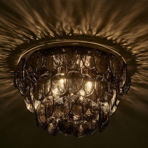 Kalco - 524645BN - Four Light Flush Mount - Uroko - Black Nickel