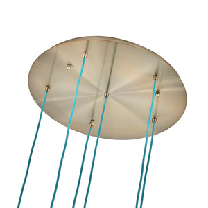 Kalco - 529552WB - Six Light Chandelier - Pallina - Winter Brass