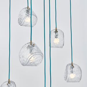 Kalco - 529553WB - Nine Light Chandelier - Pallina - Winter Brass