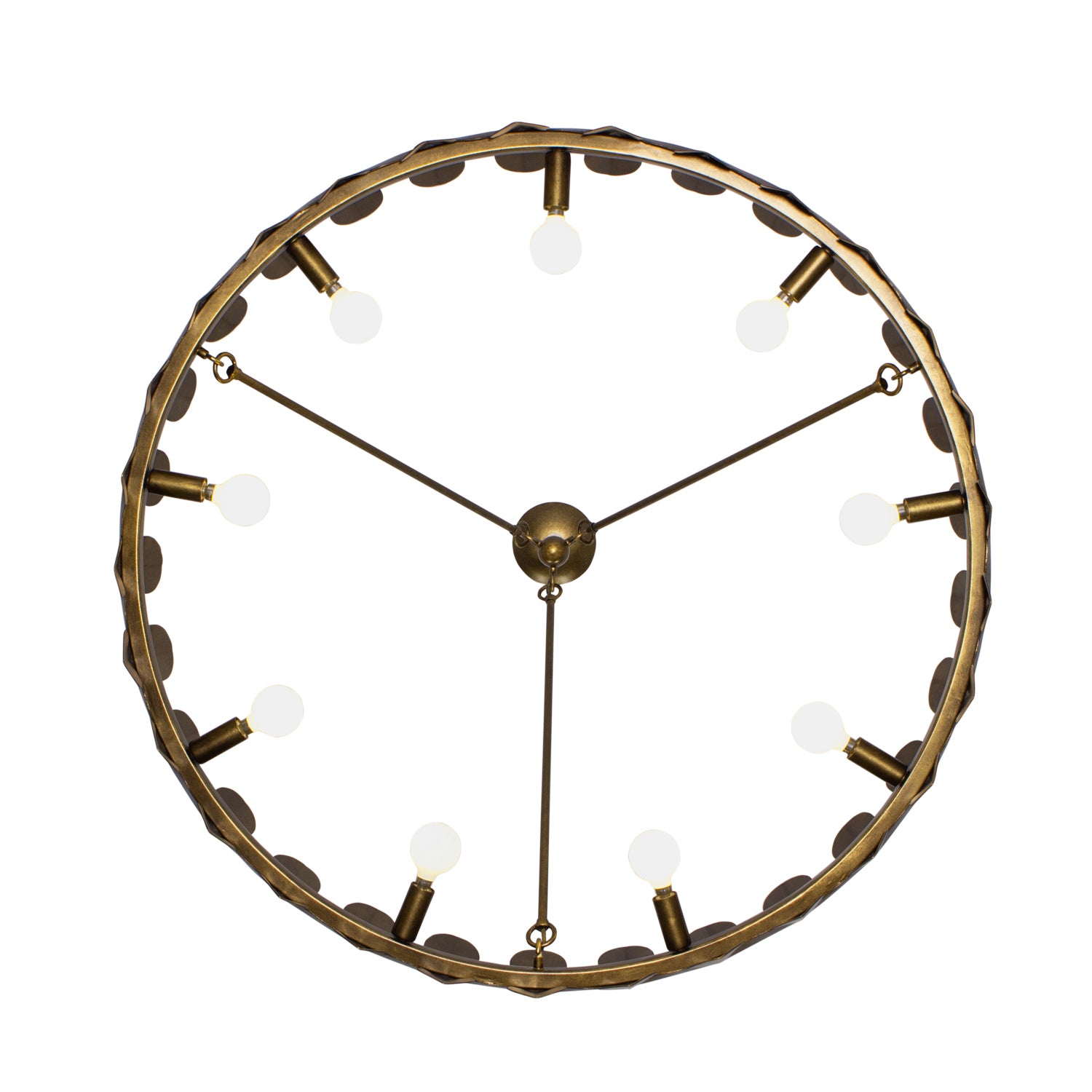 Kalco - 529056PAB - Nine Light Chandelier - Vittoria - Pearlized Antique Brass