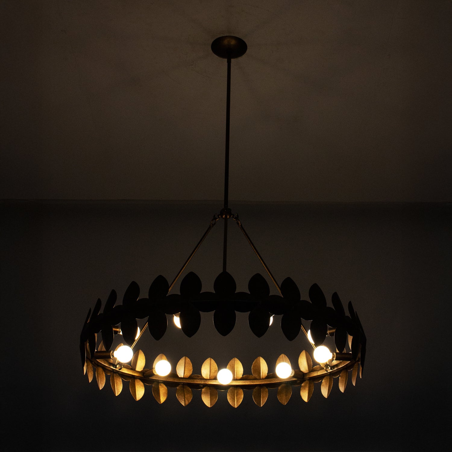 Kalco - 529056PAB - Nine Light Chandelier - Vittoria - Pearlized Antique Brass