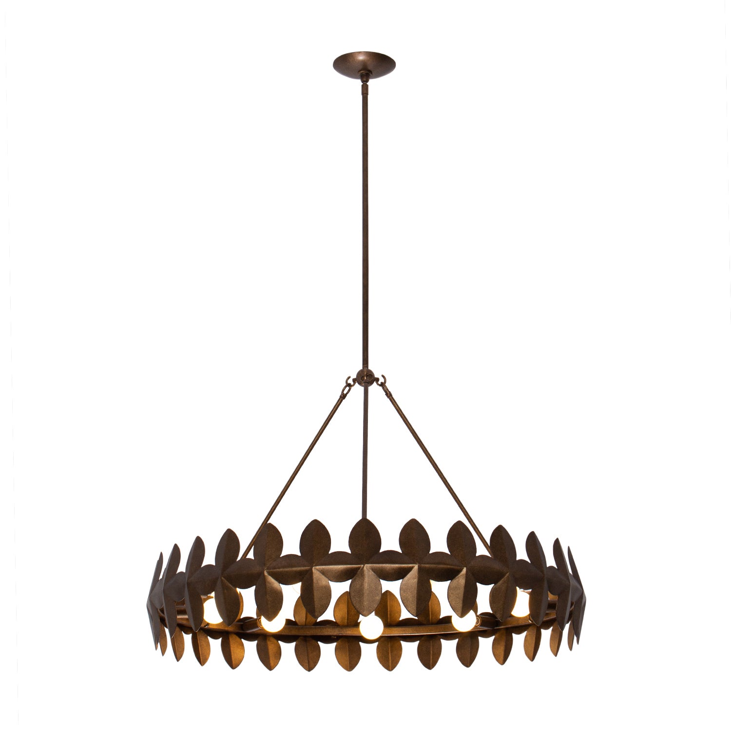 Kalco - 529056PAB - Nine Light Chandelier - Vittoria - Pearlized Antique Brass
