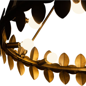 Kalco - 529056PAB - Nine Light Chandelier - Vittoria - Pearlized Antique Brass