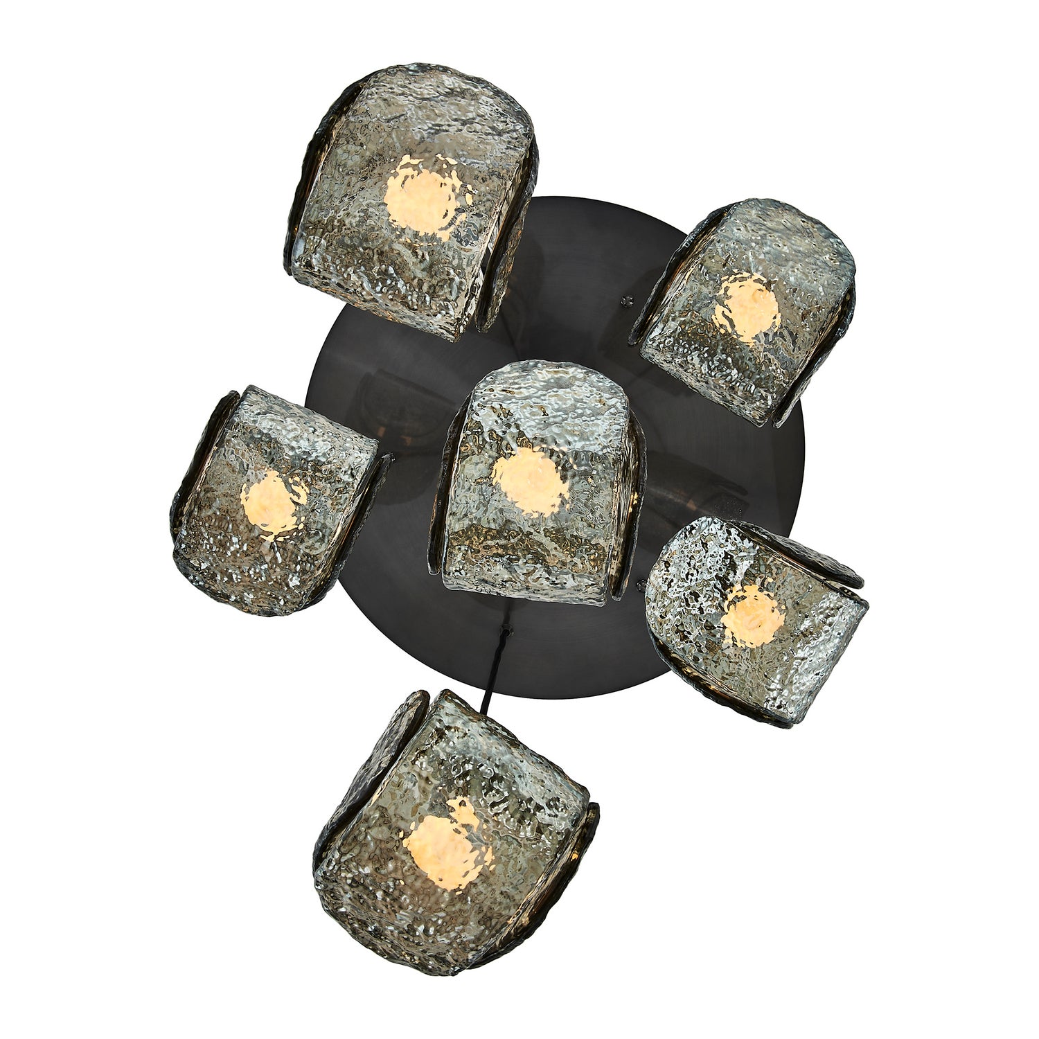 Kalco - 529552SBN - Six Light Chandelier - Pallina - Satin Black Nickel