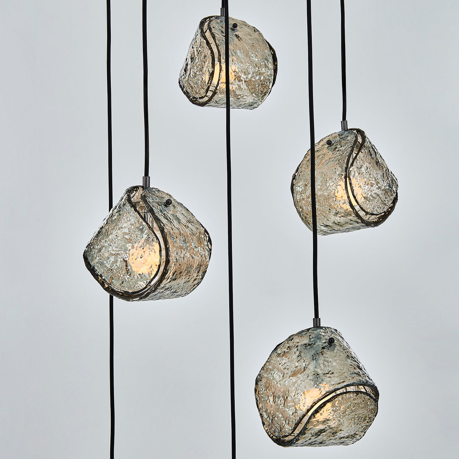 Kalco - 529552SBN - Six Light Chandelier - Pallina - Satin Black Nickel
