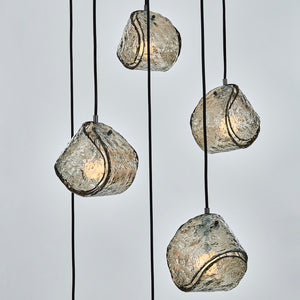 Kalco - 529552SBN - Six Light Chandelier - Pallina - Satin Black Nickel