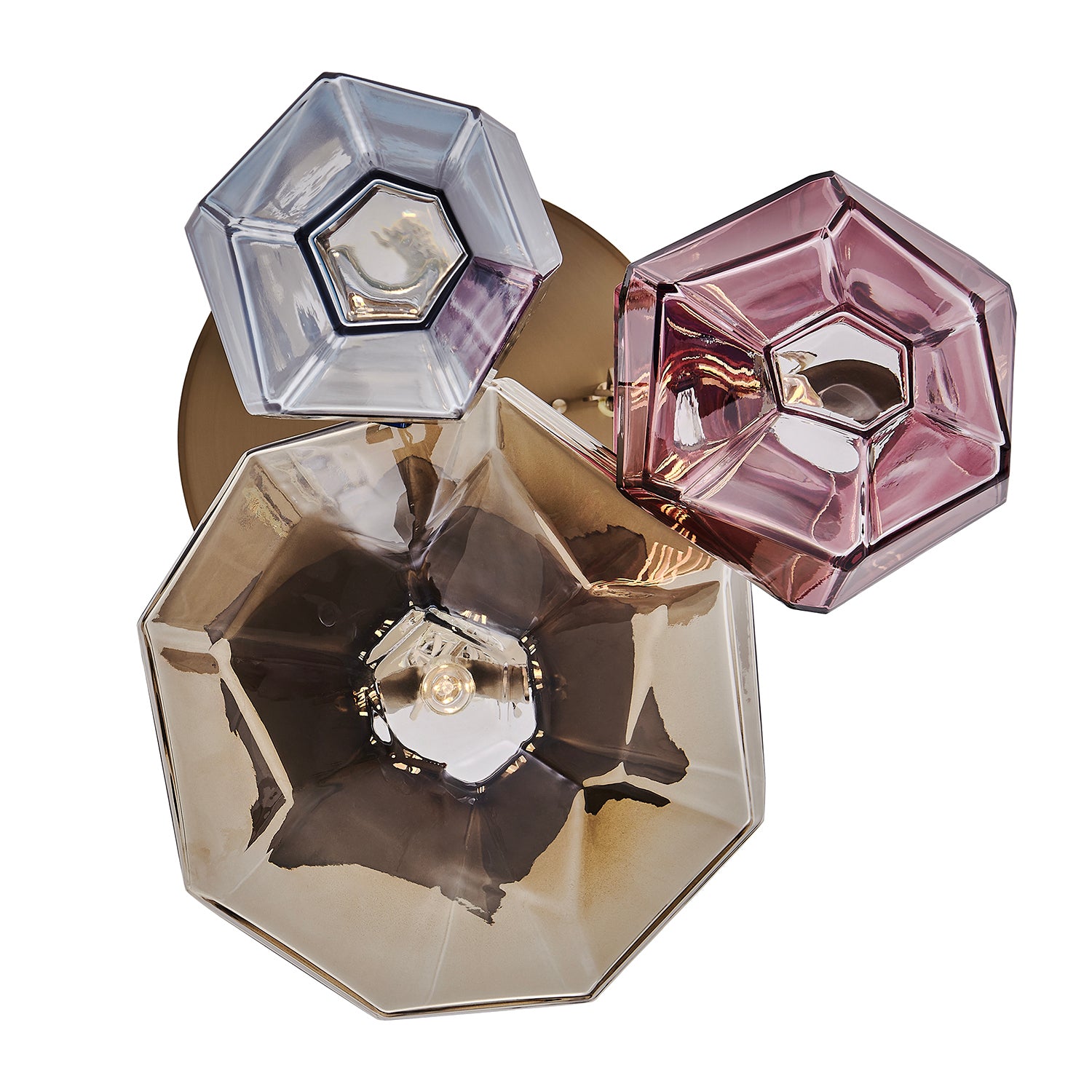 Kalco - 528351WB - Three Light Chandelier - Bolsa - Winter Brass