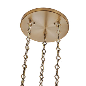 Kalco - 528351WB - Three Light Chandelier - Bolsa - Winter Brass