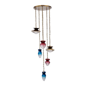 Kalco - 528352WB - Six Light Chandelier - Bolsa - Winter Brass