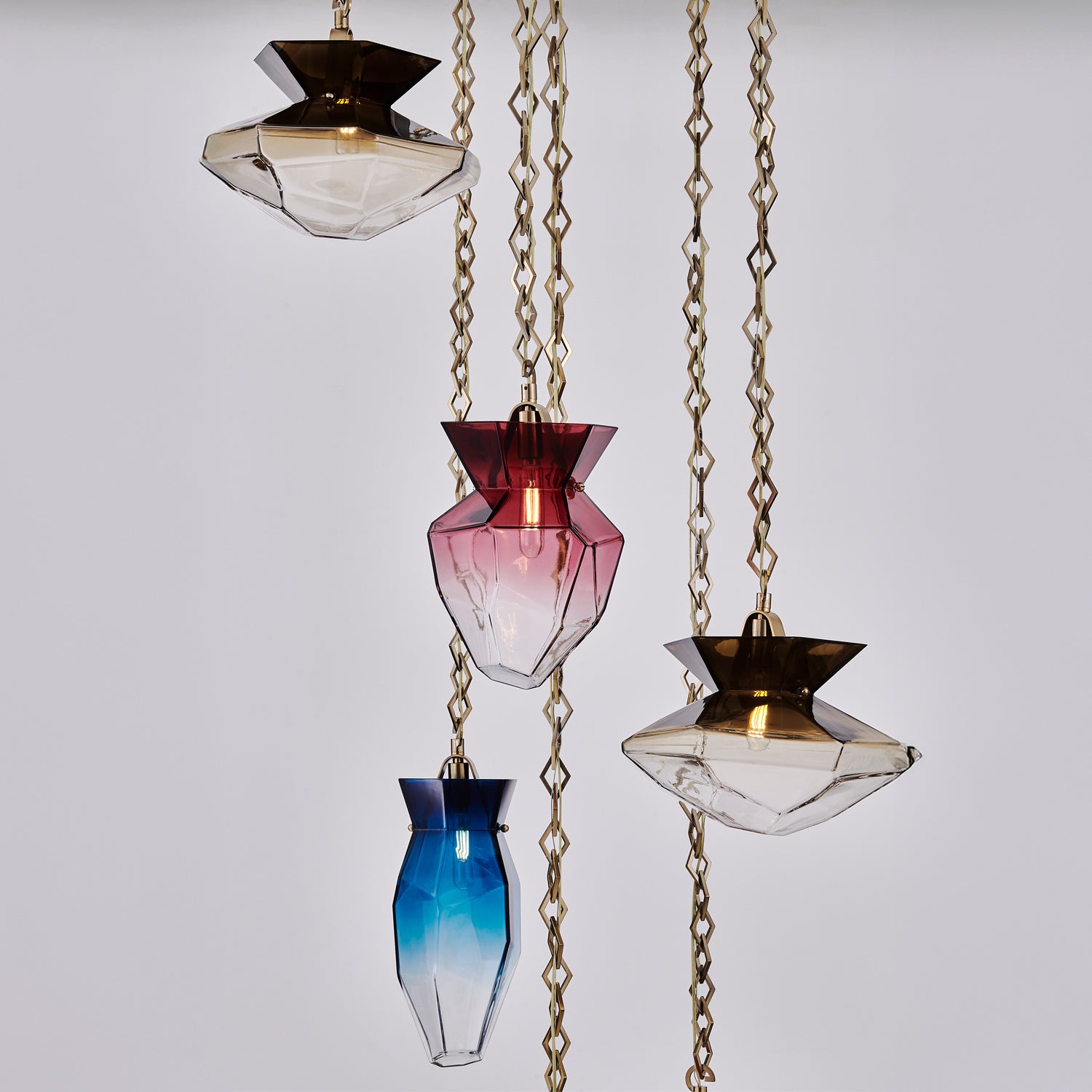 Kalco - 528352WB - Six Light Chandelier - Bolsa - Winter Brass