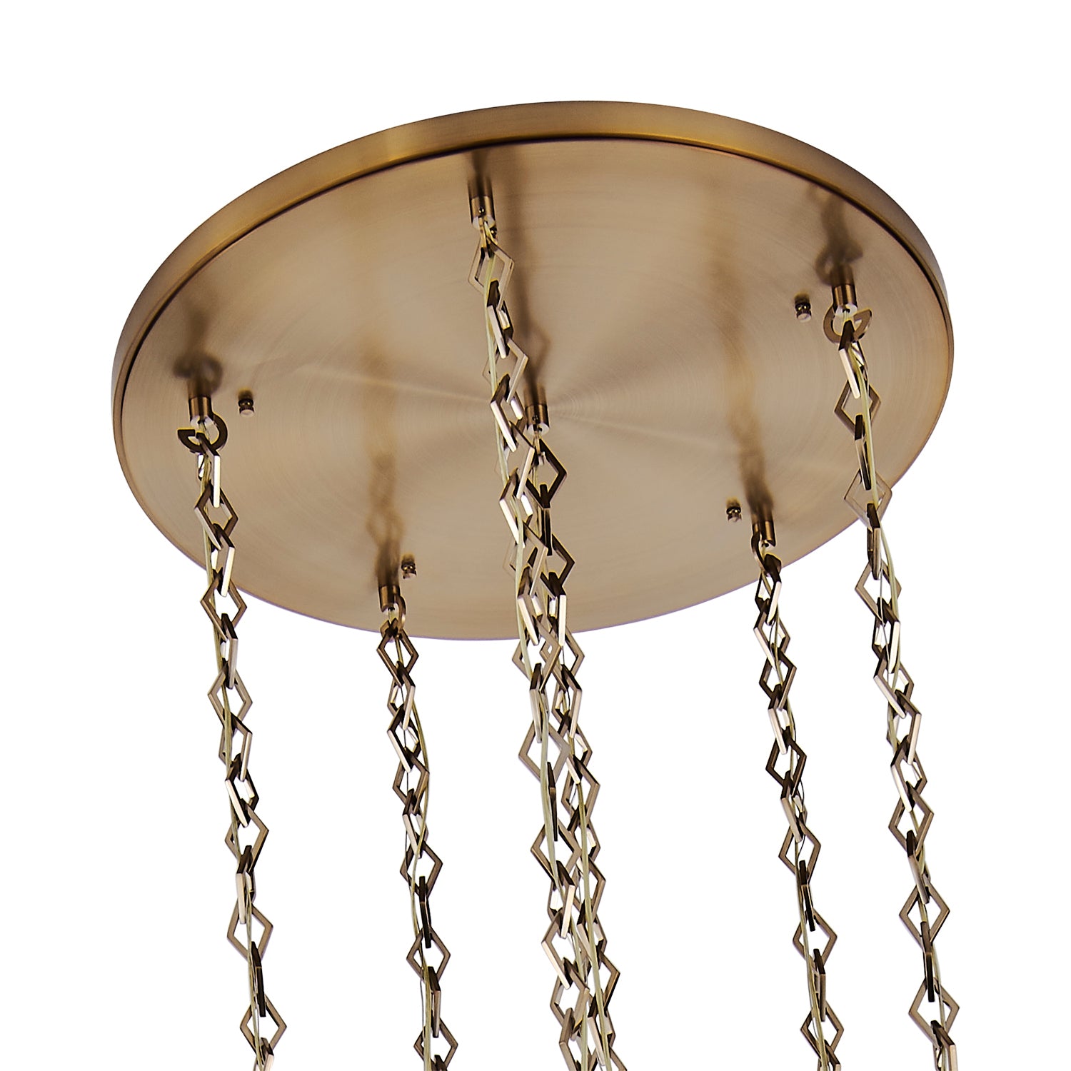 Kalco - 528352WB - Six Light Chandelier - Bolsa - Winter Brass