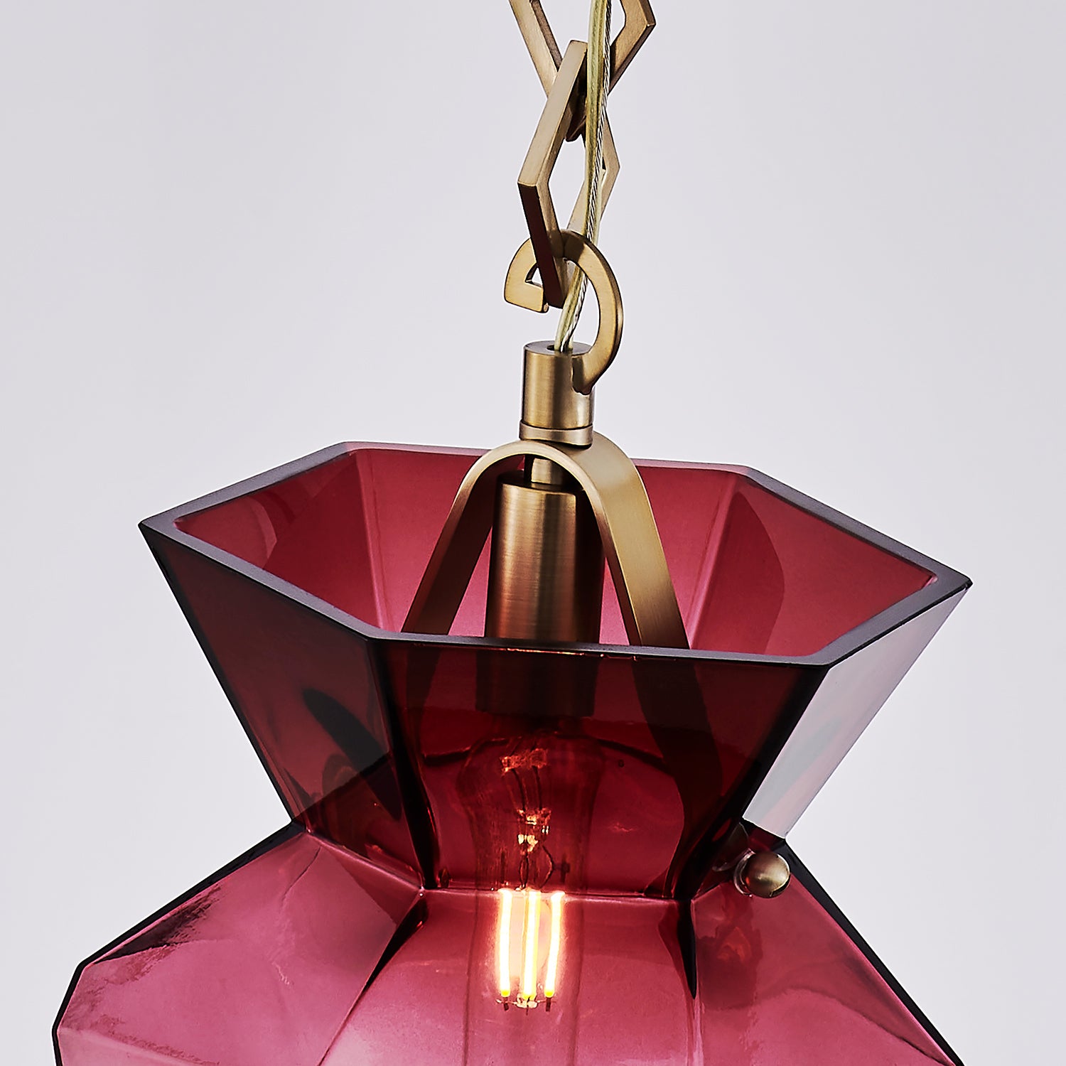 Kalco - 528352WB - Six Light Chandelier - Bolsa - Winter Brass