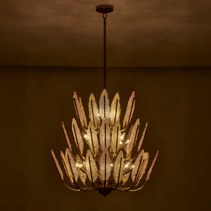Kalco - 526555BCG - 22 Light Chandelier - Autumna - Brushed Champagne Gold