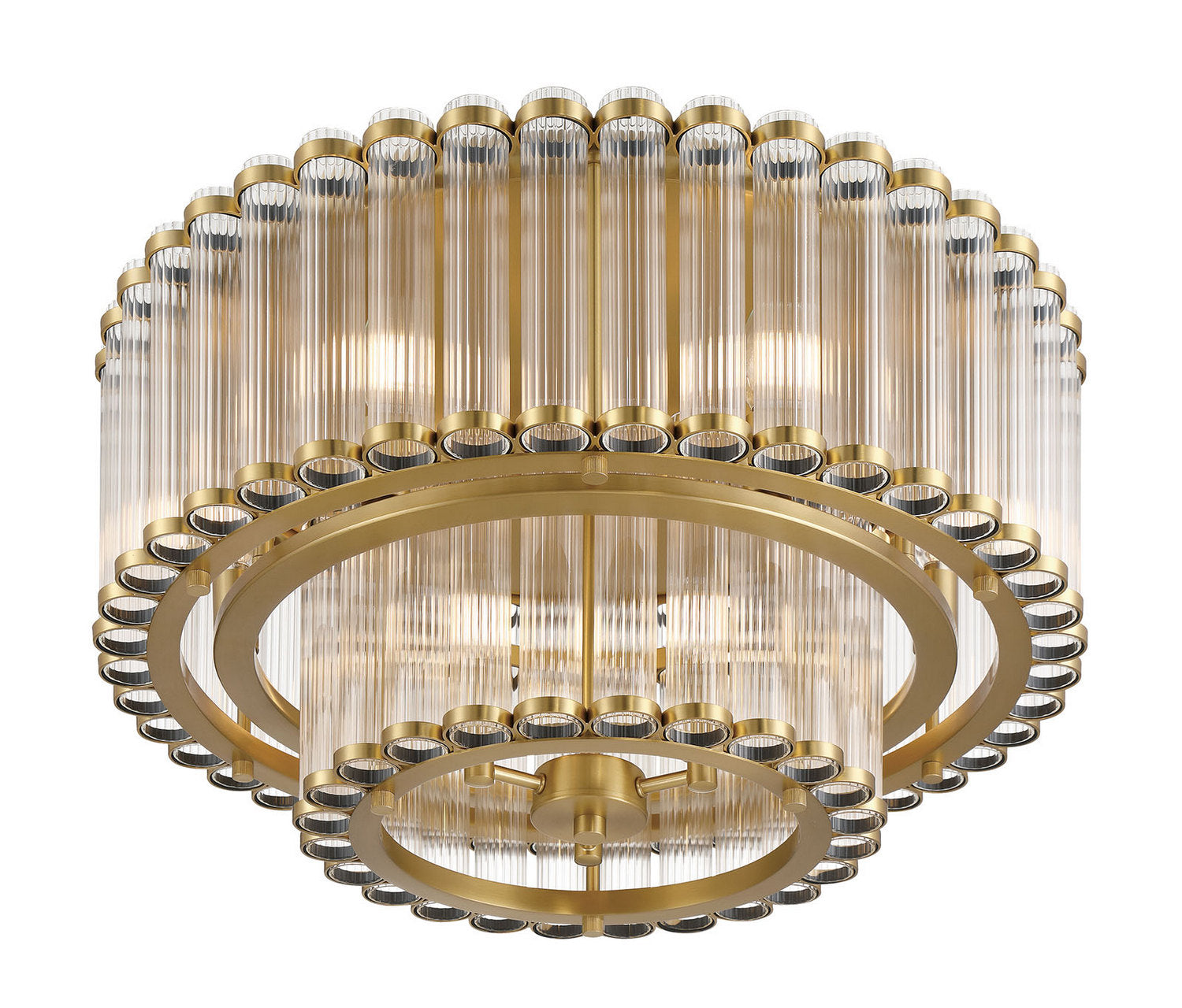 Eurofase - 49169-010 - Nine Light Flush Mount - Glasbury - Gold