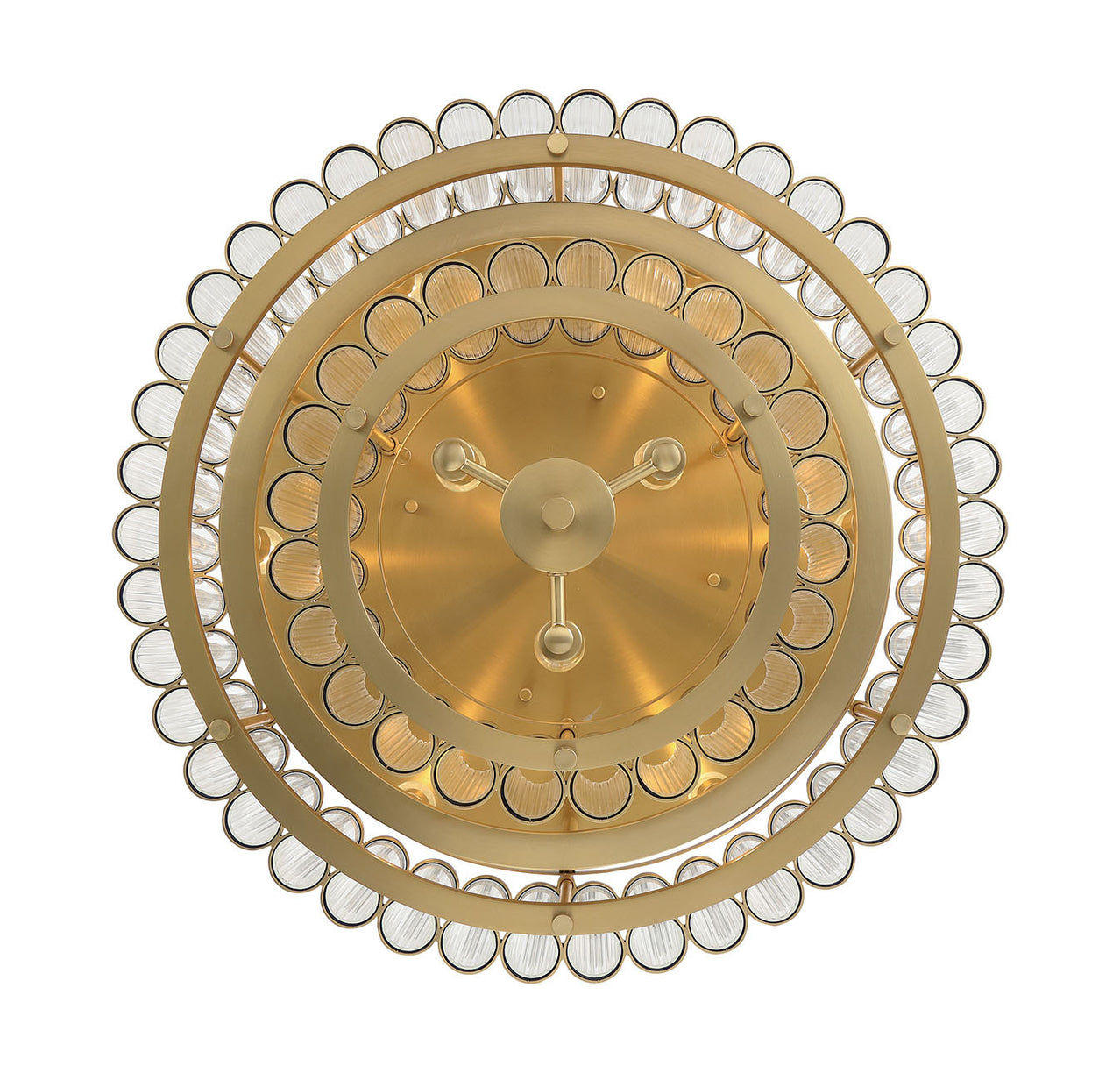 Eurofase - 49169-010 - Nine Light Flush Mount - Glasbury - Gold