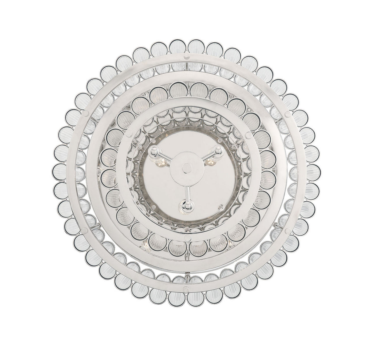 Eurofase - 49169-027 - Nine Light Flush Mount - Glasbury - Polished Nickel
