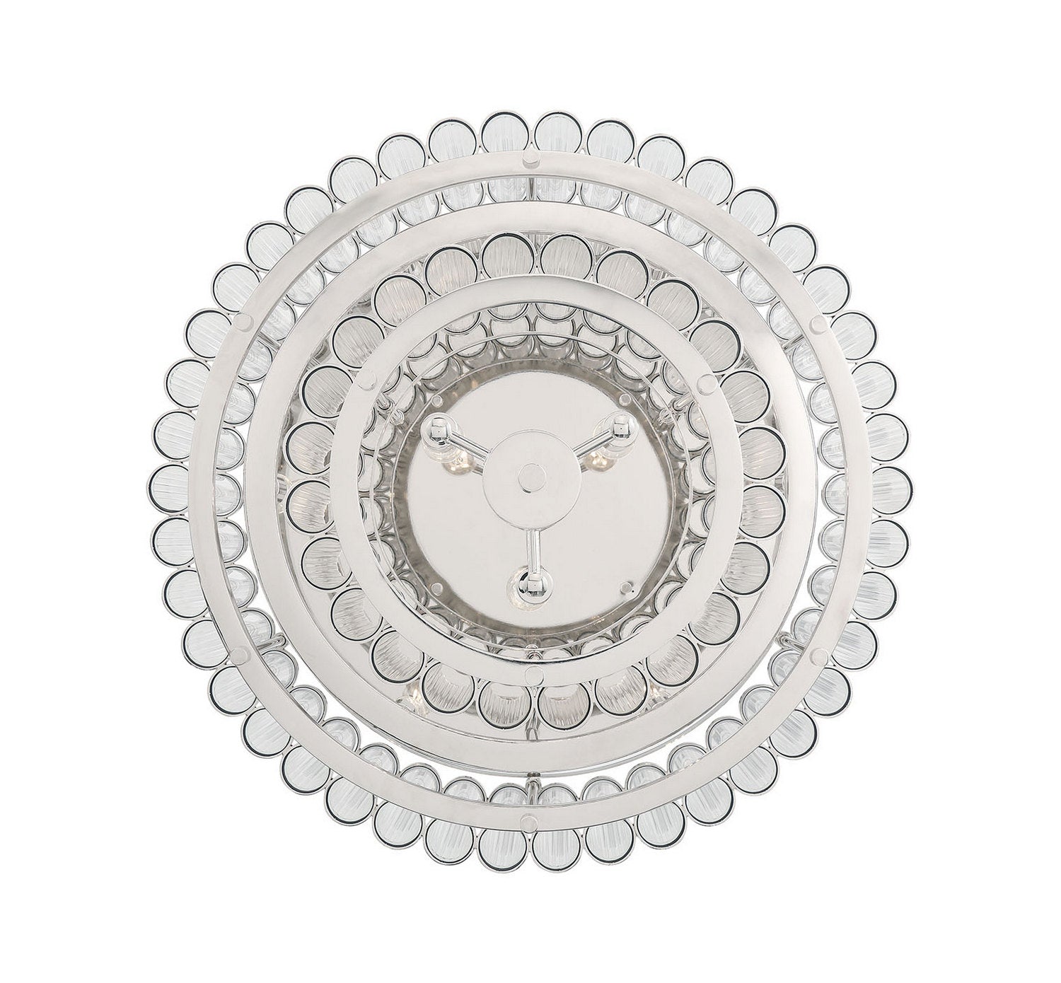 Eurofase - 49169-027 - Nine Light Flush Mount - Glasbury - Polished Nickel