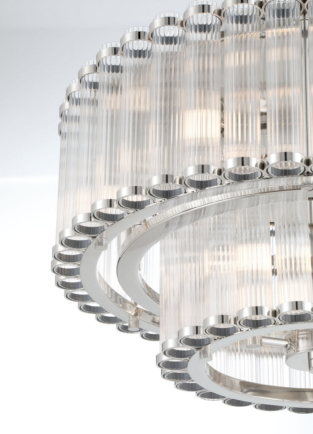 Eurofase - 49169-027 - Nine Light Flush Mount - Glasbury - Polished Nickel