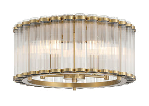 Eurofase - 49185-010 - Five Light Flush Mount - Glasbury - Gold