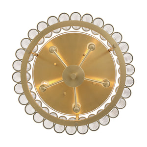 Eurofase - 49185-010 - Five Light Flush Mount - Glasbury - Gold