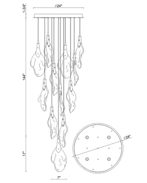 Eurofase - 50102-013 - LED Chandelier - Jateo - Polished Nickel