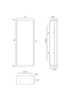 Eurofase - 50111-015 - LED Outdoor Wall Sconce - Dulton - Matte Black