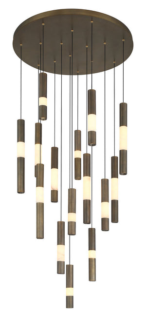 Eurofase - 50120-017 - LED Chandelier - Ronda - Weathered Brass