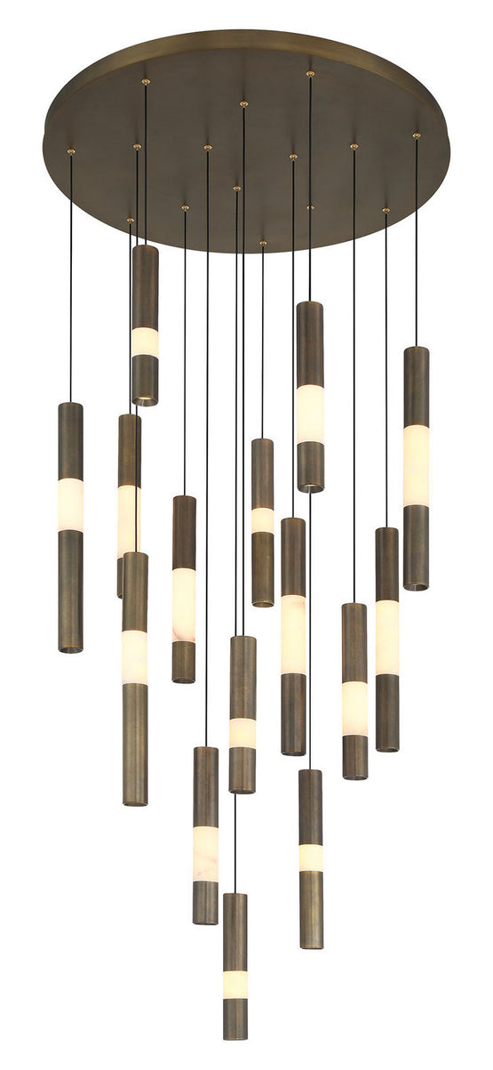 Eurofase - 50120-017 - LED Chandelier - Ronda - Weathered Brass