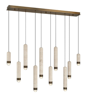 Eurofase - 50129-027 - LED Linear Chandelier - Cambre - Antique Brass
