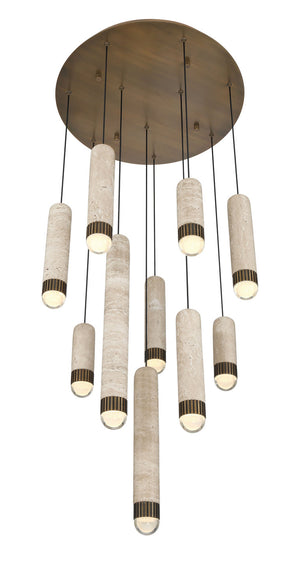 Eurofase - 50130-023 - LED Chandelier - Cambre - Antique Brass