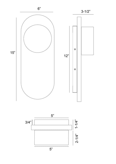 Eurofase - 50273-041 - LED Outdoor Wall Sconce - Sternn - Marble White