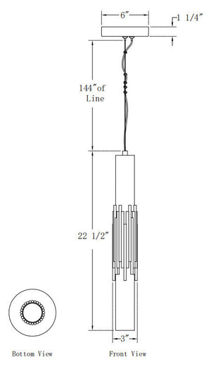 Eurofase - 50353-026 - LED Pendant - Venna - Antique Brass