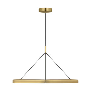 Visual Comfort Modern - PBCH80427HAB - LED Chandelier - Cloak - Hand-Rubbed Antique Brass