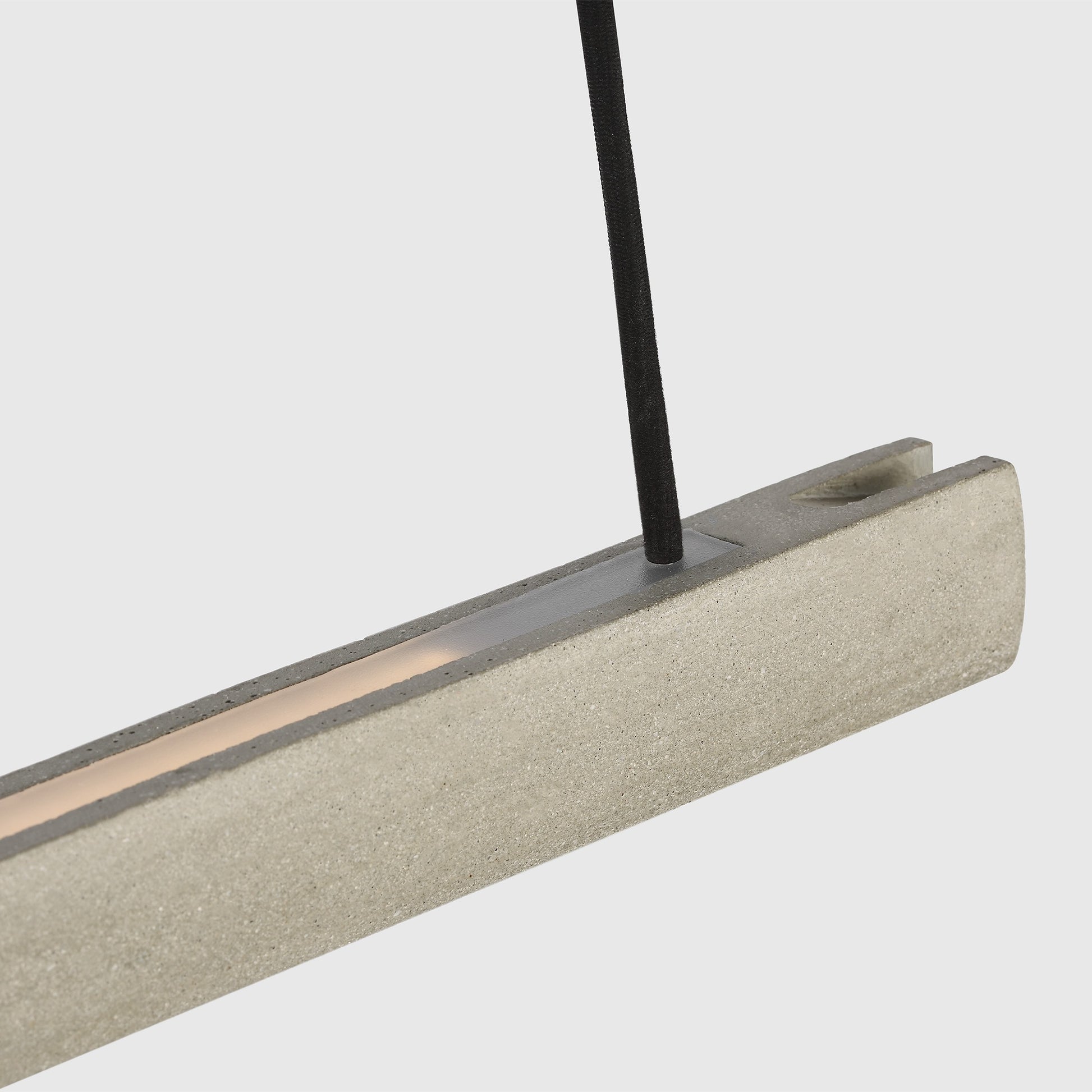 Visual Comfort Modern - MDLS79727BHC - LED Linear Chandelier - Lino - Honed Concrete